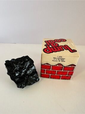 Vintage 1978 "Lump A Coal" in a Box Christmas Holiday Gag Joke Prank Gift